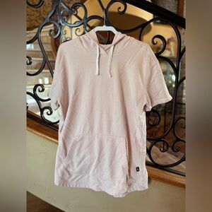 Hollister Light Pink Short Sleeve Hoodie